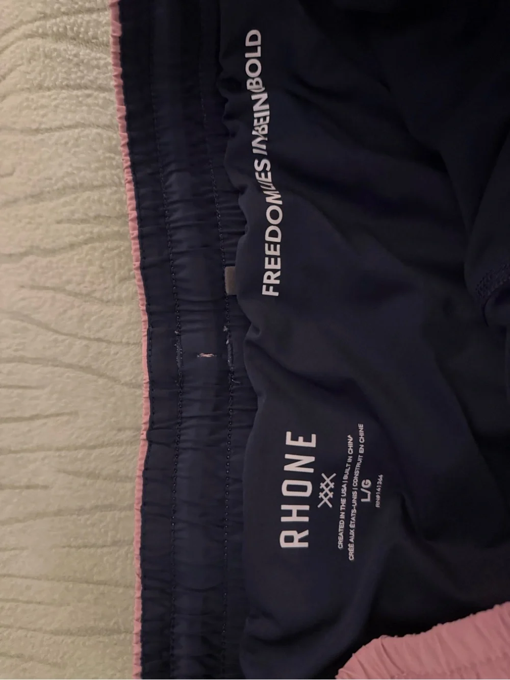RHONE Men's Athletic Shorts in Dusty Rose